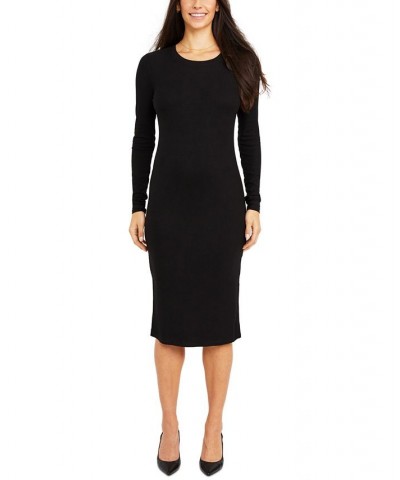 Ribbed Midi Maternity Dress Black $19.20 Dresses