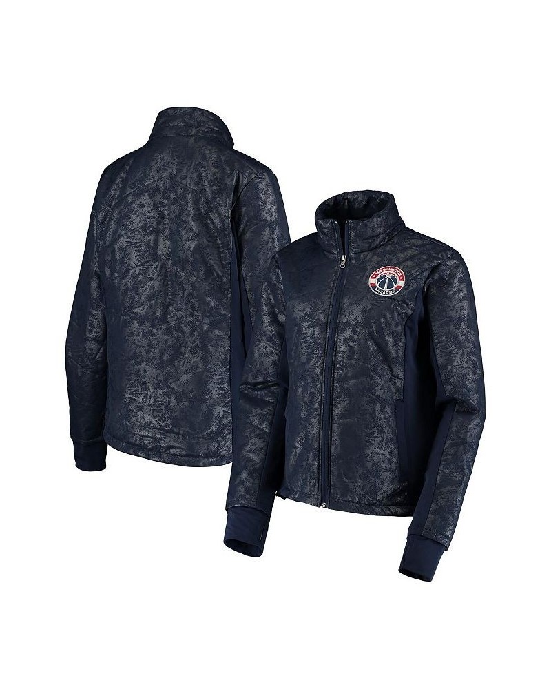 Women's Navy Washington Wizards Huddle Full-Zip Jacket $47.50 Jackets