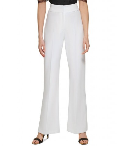 Women's High-Rise Wide-Leg Career Pants Ivory $34.24 Pants