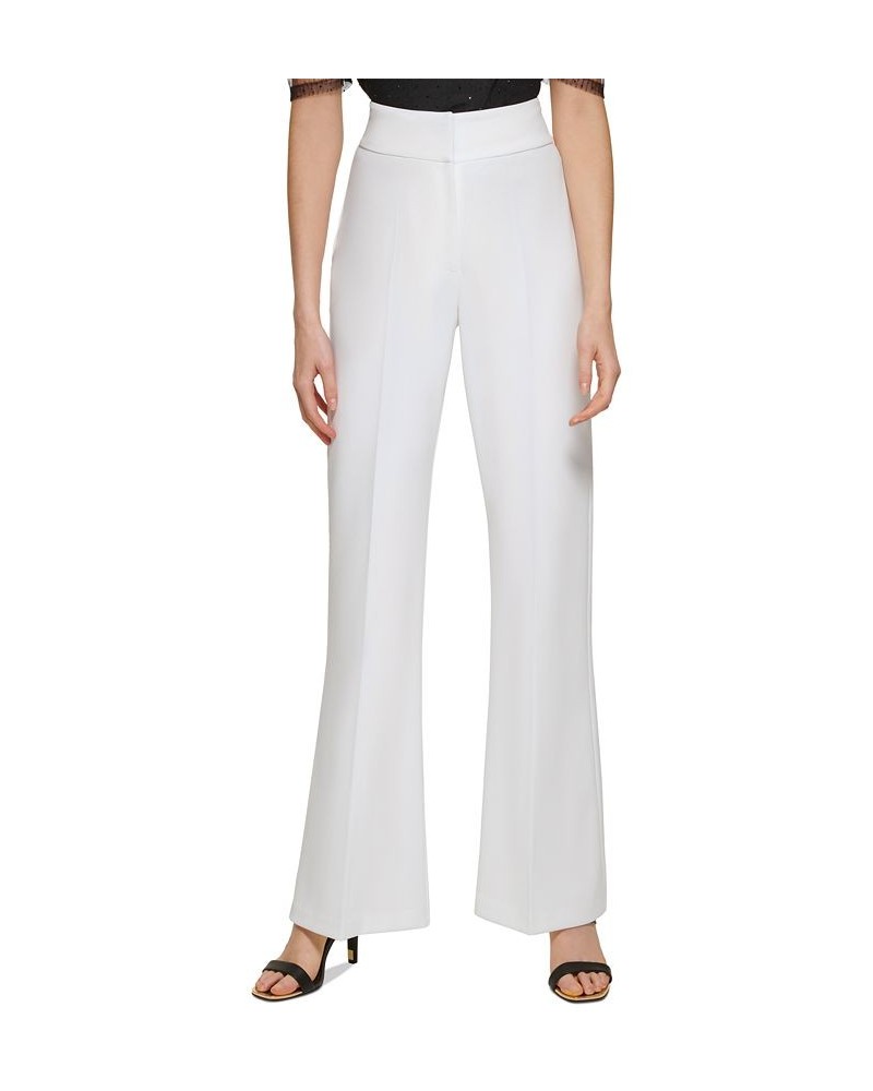 Women's High-Rise Wide-Leg Career Pants Ivory $34.24 Pants