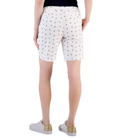 Women's Anchor-Print Hollywood Shorts White $18.90 Shorts