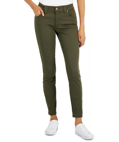 Women's TH Flex Waverly Sateen Skinny Pants Green $28.86 Pants