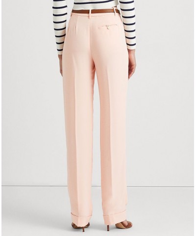 Petite Pleated High-Rise Pants Pale Pink $75.85 Pants