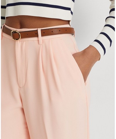 Petite Pleated High-Rise Pants Pale Pink $75.85 Pants