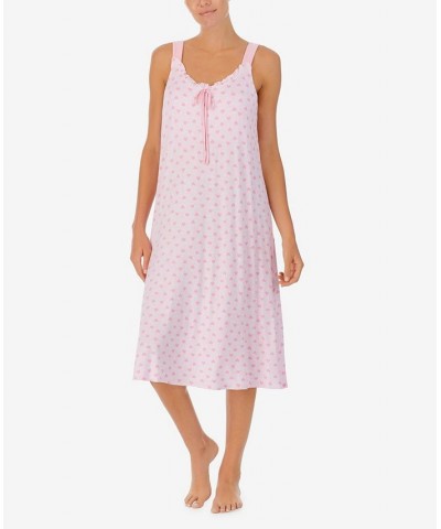 Women's Sleeveless Long Gown Pink $30.34 Sleepwear