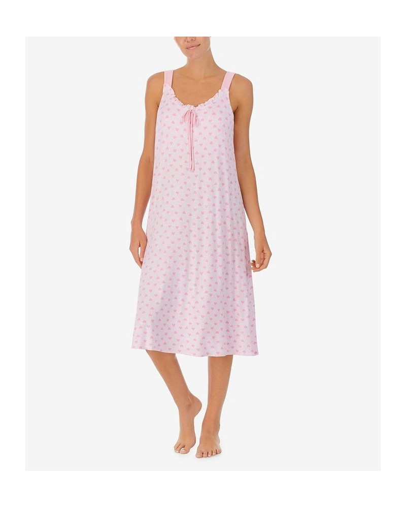 Women's Sleeveless Long Gown Pink $30.34 Sleepwear