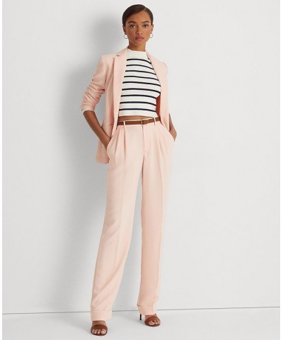 Petite Pleated High-Rise Pants Pale Pink $75.85 Pants