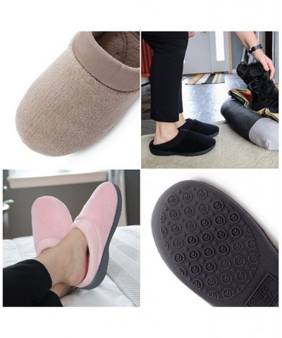 Microterry Pillowstep Slippers with Satin Trim Black $22.40 Shoes