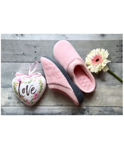 Microterry Pillowstep Slippers with Satin Trim Black $22.40 Shoes