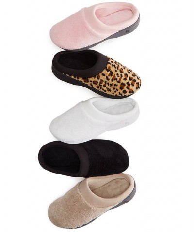 Microterry Pillowstep Slippers with Satin Trim Black $22.40 Shoes