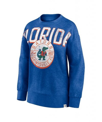 Women's Branded Heathered Royal Florida Gators Jump Distribution Pullover Sweatshirt Heathered Royal $34.44 Sweatshirts