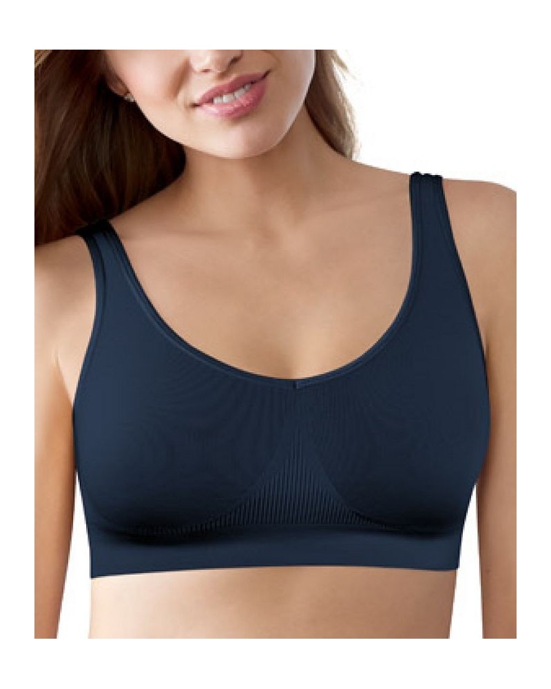 One Smooth U Wireless Bralette DFBRAL In The Navy $13.69 Bras