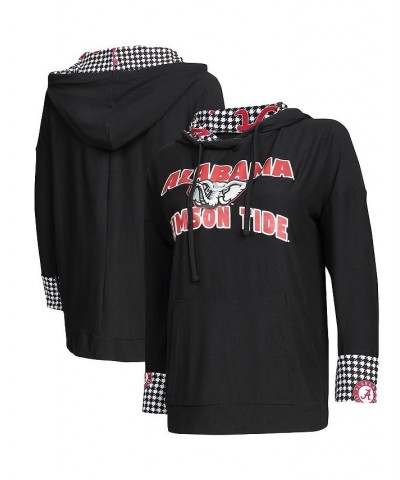 Women's Black Alabama Crimson Tide Fairway Houndstooth Pullover Hoodie Black $35.09 Sweatshirts