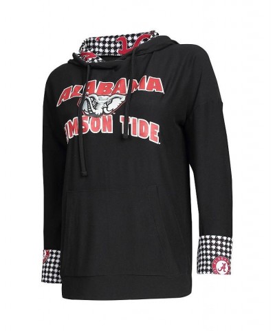 Women's Black Alabama Crimson Tide Fairway Houndstooth Pullover Hoodie Black $35.09 Sweatshirts