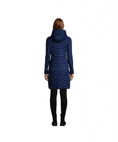 Women's Tall Ultralight Packable Down Coat Deep sea navy $75.23 Coats