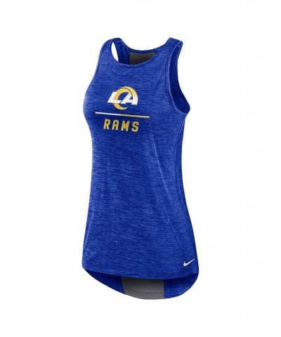 Women's Royal Los Angeles Rams High Neck Performance Tank Top Royal $26.99 Tops