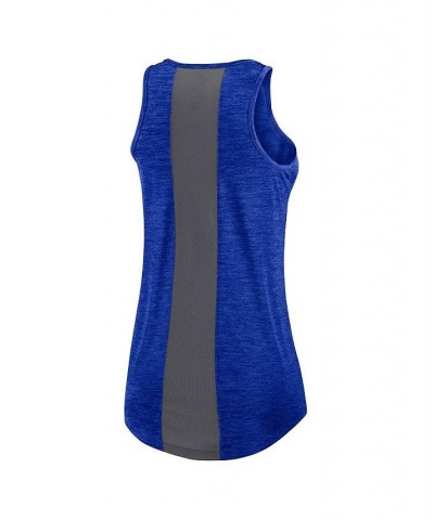 Women's Royal Los Angeles Rams High Neck Performance Tank Top Royal $26.99 Tops