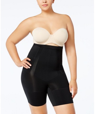 OnCore Plus Size High-Waisted Mid-Thigh Short Black $45.76 Shapewear