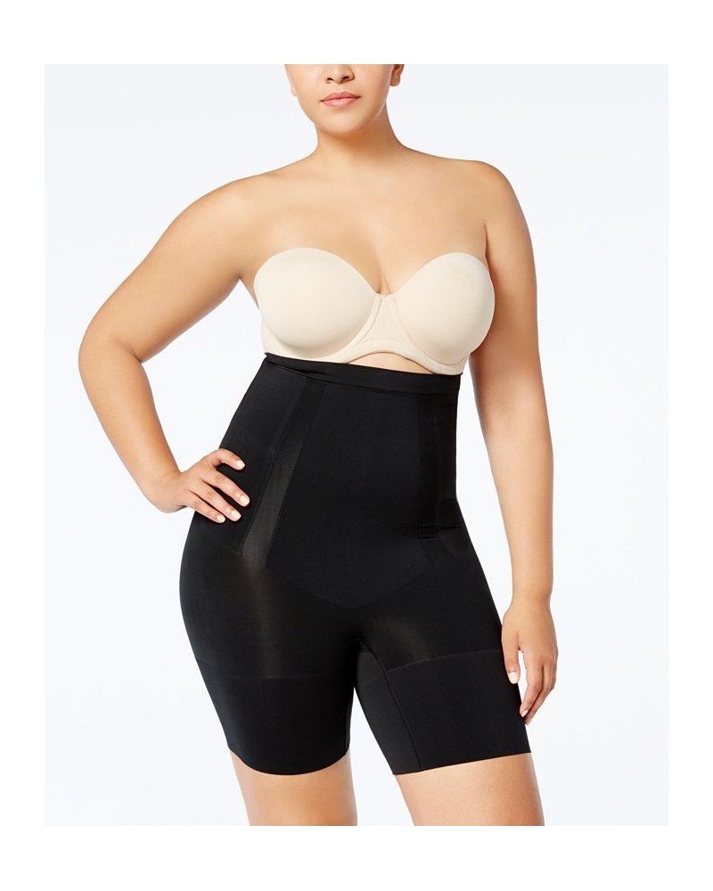 OnCore Plus Size High-Waisted Mid-Thigh Short Black $45.76 Shapewear