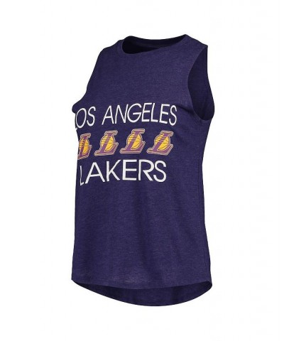 Women's Black Purple Los Angeles Lakers Tank Top and Pants Sleep Set Black, Purple $35.09 Pajama