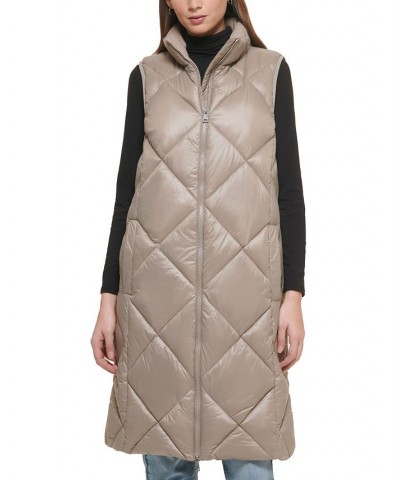 Women's Diamond-Quilt Sleeveless Jacket Thistle $71.64 Jackets