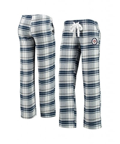 Women's Navy Gray Winnipeg Jets Accolade Flannel Pants Navy, Gray $18.90 Pajama