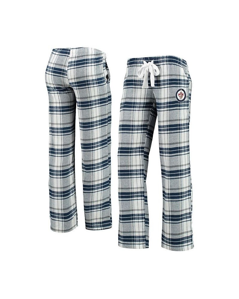 Women's Navy Gray Winnipeg Jets Accolade Flannel Pants Navy, Gray $18.90 Pajama