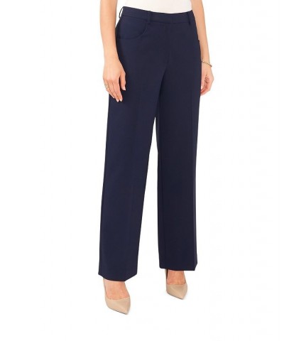 Women's Poly Base Cloth Wide Leg Pants Classisc Navy $39.27 Pants