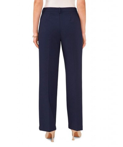 Women's Poly Base Cloth Wide Leg Pants Classisc Navy $39.27 Pants