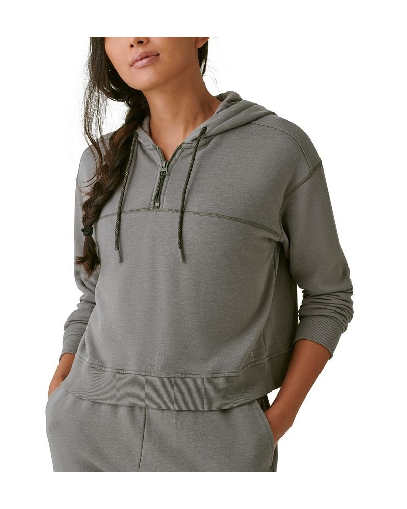 Women's Hibernate Half-Zip Hoodie Top Peat $12.22 Tops