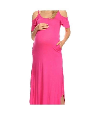 Maternity Lexi Maxi Dress Fuchsia $18.42 Dresses