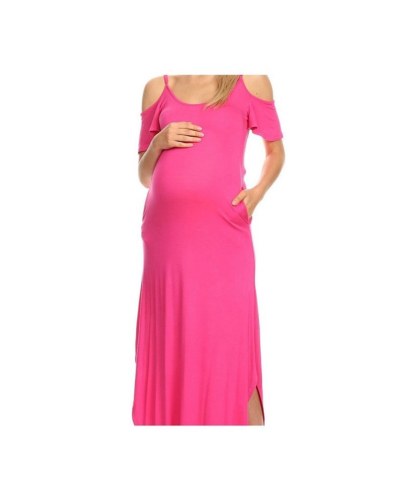 Maternity Lexi Maxi Dress Fuchsia $18.42 Dresses