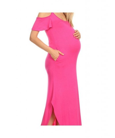 Maternity Lexi Maxi Dress Fuchsia $18.42 Dresses