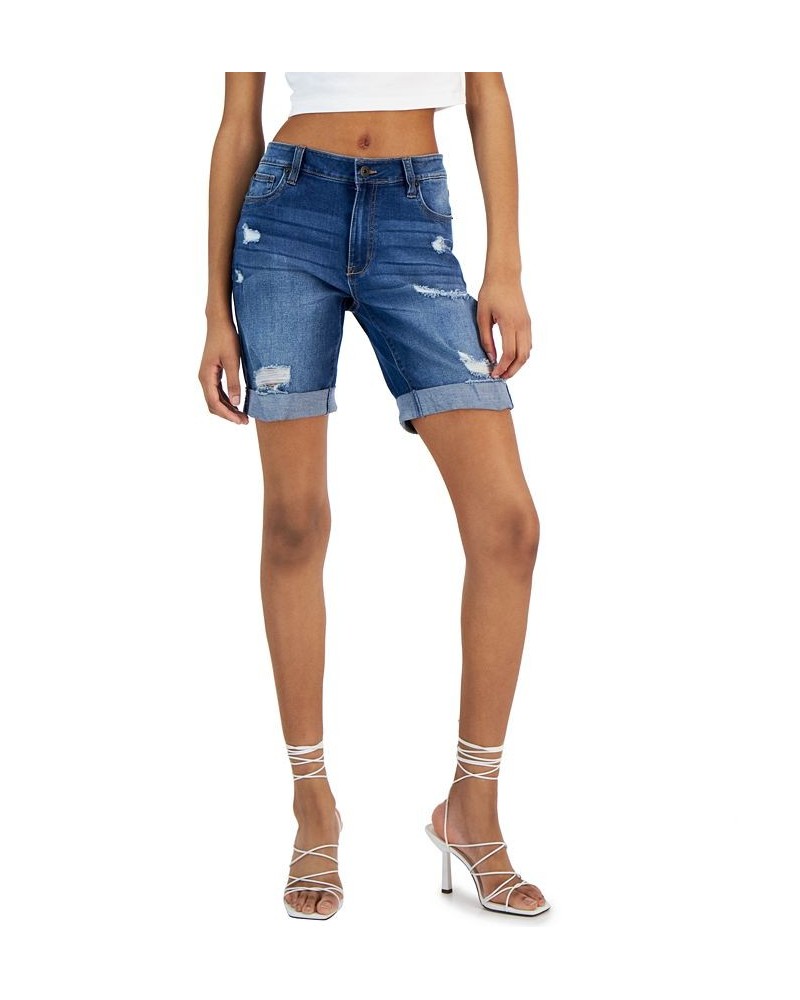 Juniors' Bermuda Denim Shorts Glisten $13.74 Shorts