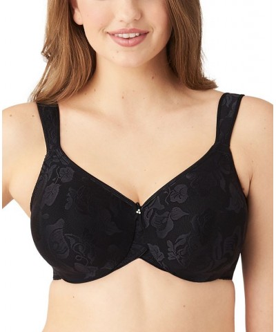 Awareness Full Figure Seamless Underwire Bra 85567 Up To I Cup Black $39.78 Bras