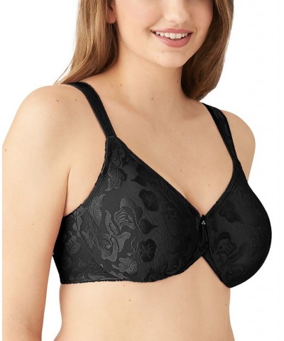 Awareness Full Figure Seamless Underwire Bra 85567 Up To I Cup Black $39.78 Bras