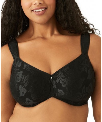 Awareness Full Figure Seamless Underwire Bra 85567 Up To I Cup Black $39.78 Bras