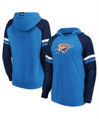 Women's Branded Blue Navy Oklahoma City Thunder Iconic Best in Stock Pullover Hoodie Blue, Navy $33.54 Sweatshirts