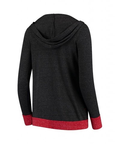 Women's Charcoal Iowa State Cyclones Steeplechase Open Hooded Tri-Blend Cardigan Gray $20.00 Sweaters