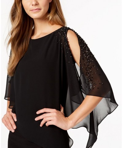 Capelet Sheath Dress Black $44.03 Dresses