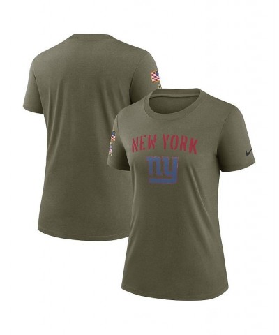 Women's Olive New York Giants 2022 Salute To Service Legend T-shirt Olive $30.24 Tops