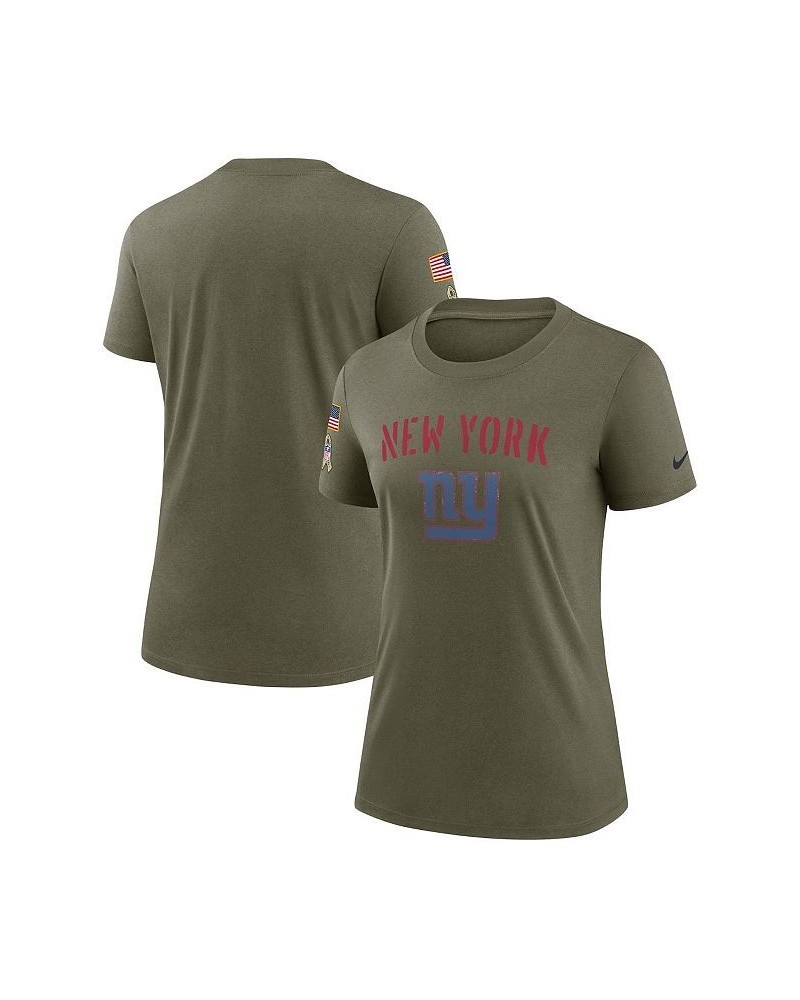 Women's Olive New York Giants 2022 Salute To Service Legend T-shirt Olive $30.24 Tops