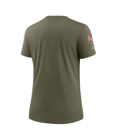 Women's Olive New York Giants 2022 Salute To Service Legend T-shirt Olive $30.24 Tops