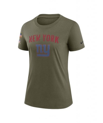 Women's Olive New York Giants 2022 Salute To Service Legend T-shirt Olive $30.24 Tops