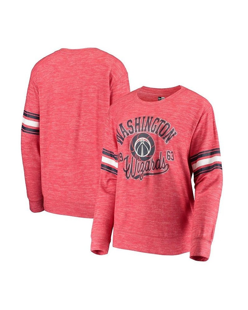 Women's by New Era Red Washington Wizards Space Dye Pullover Sweatshirt Red $34.44 Sweatshirts