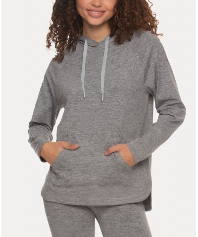 Women's Estero Brushed Jersey Hoodie Gray $39.75 Sleepwear