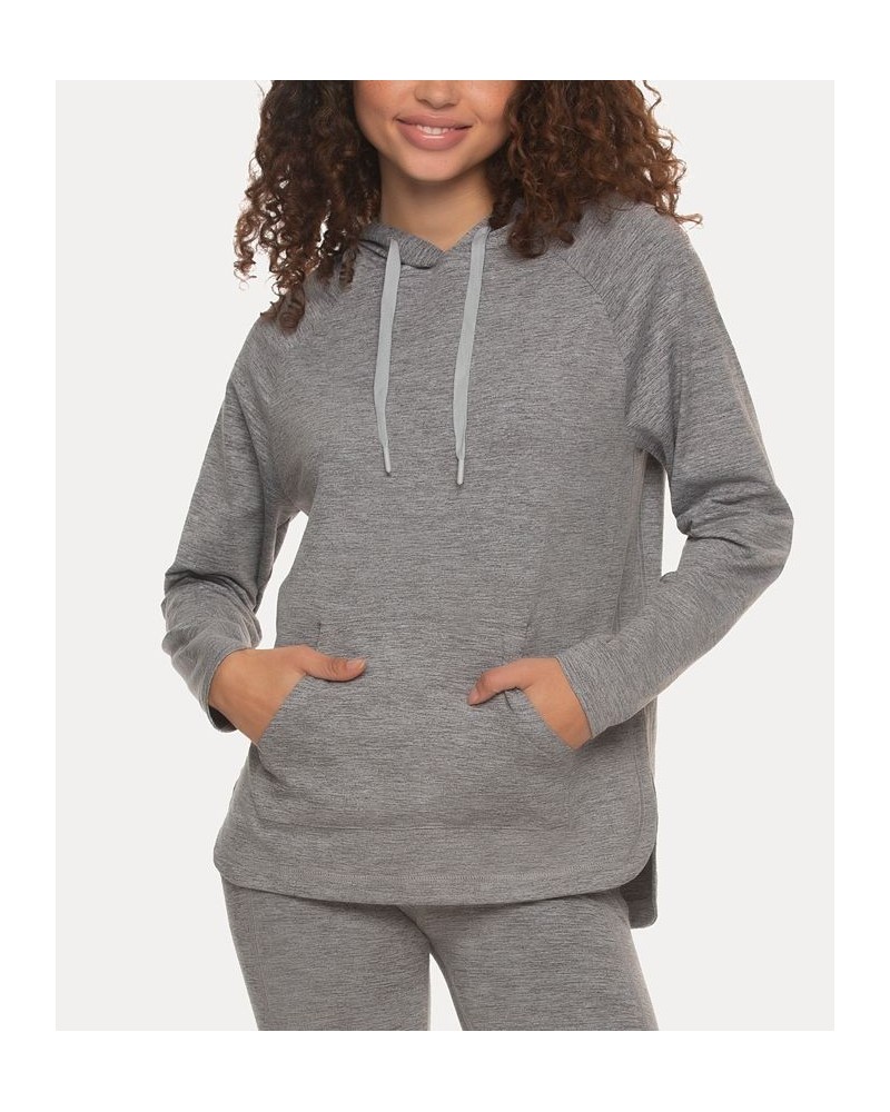 Women's Estero Brushed Jersey Hoodie Gray $39.75 Sleepwear