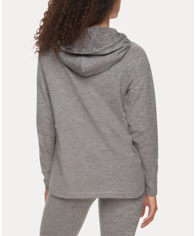 Women's Estero Brushed Jersey Hoodie Gray $39.75 Sleepwear