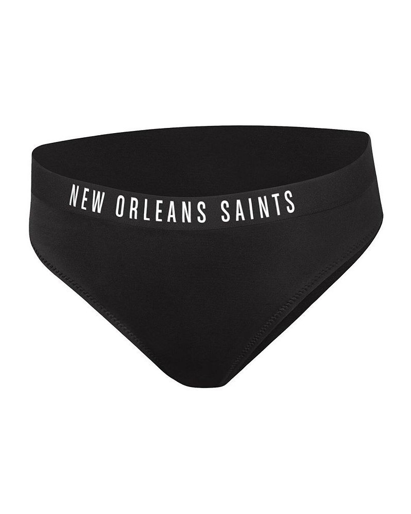 Women's Black New Orleans Saints All-Star Bikini Bottom Black $16.45 Swimsuits