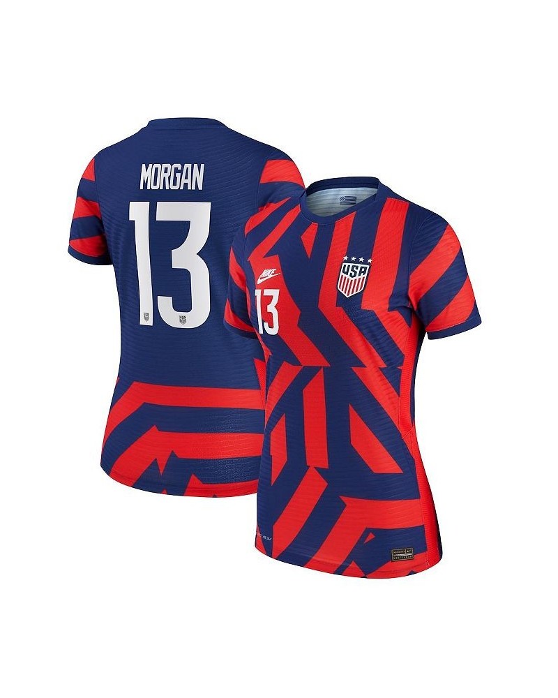 Women's Blue Alex Morgan USWNT 2021/22 Away Vapor Match Authentic Player Jersey Blue $90.30 Jersey